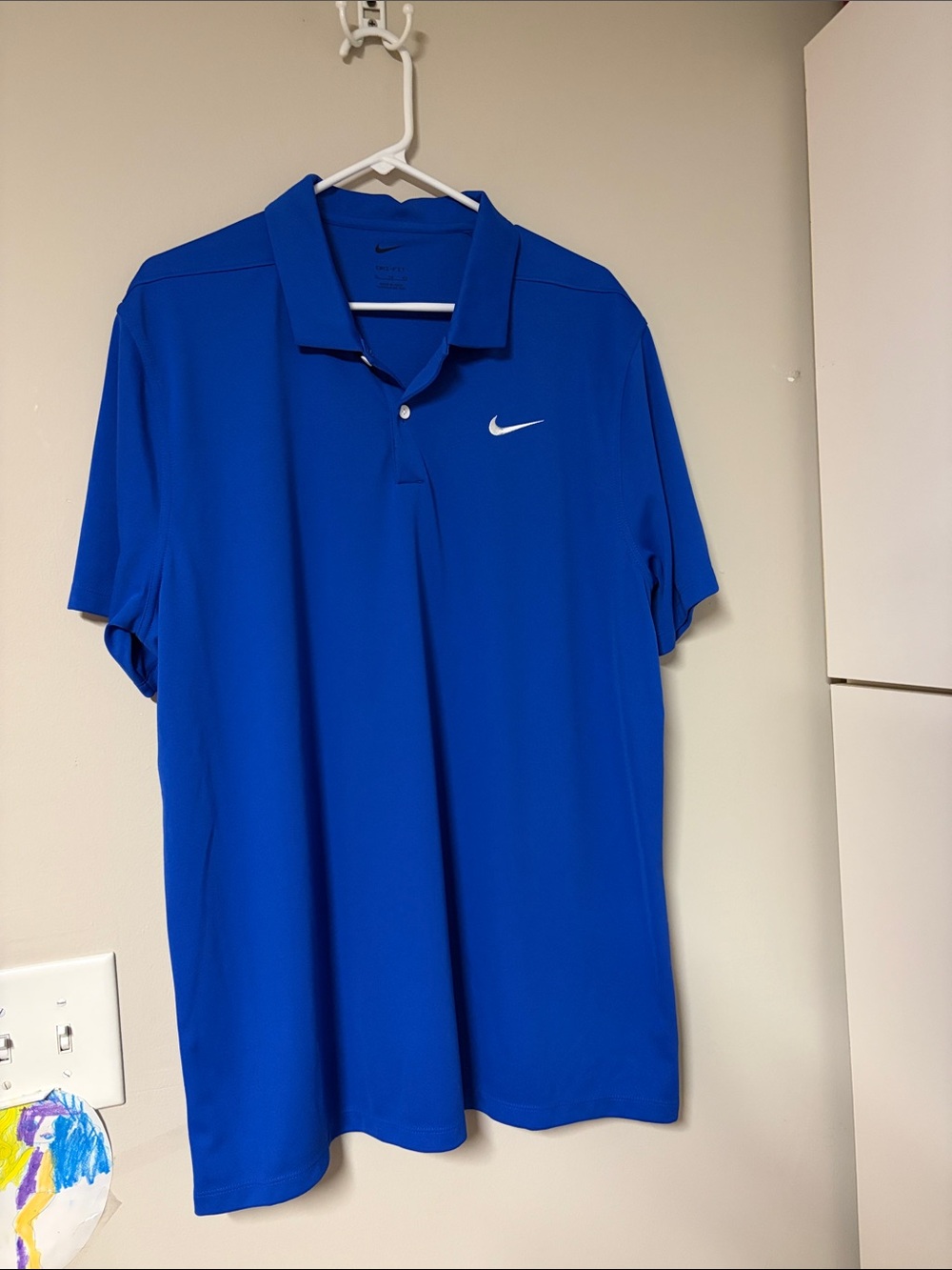 Nike Men's XL Dri Fit Polo Moisture Wicking EUC COACH SHIRT